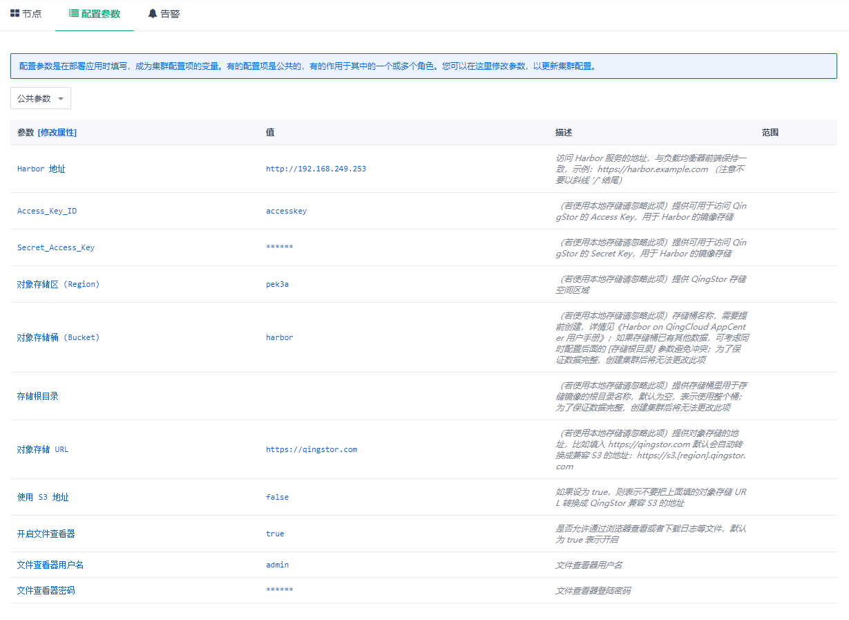 harbor-use-custom-parameter